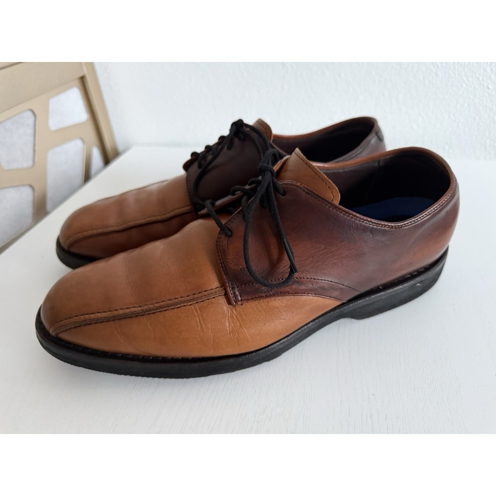 Allen Edmonds Road Warriors Comfort Dress Shoes 10 D Walnut Brown Two Tone 1604